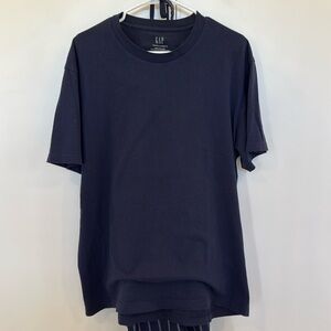 GAP Body Flannel Pant and Shirt Set, size L, navy and white, super soft